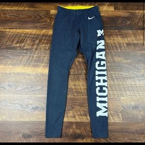 Nike Dri Fit University Of Michigan Leggings S